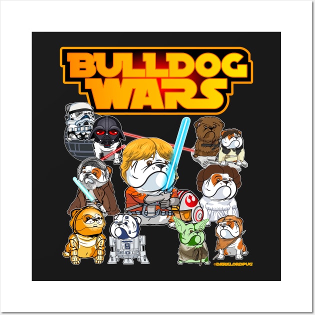 Bulldog Wars Wall Art by darklordpug